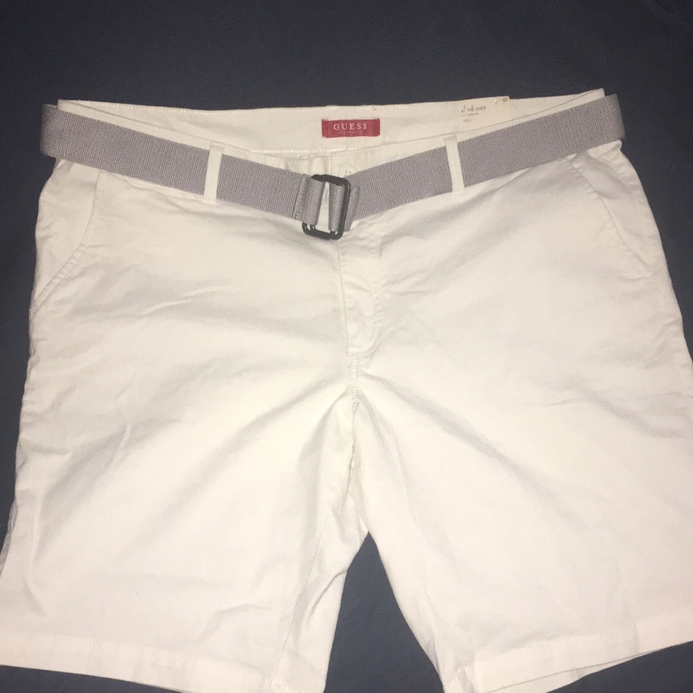 GUESS white shorts